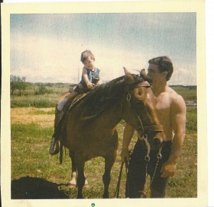 1971 Dad and I on the farm 2